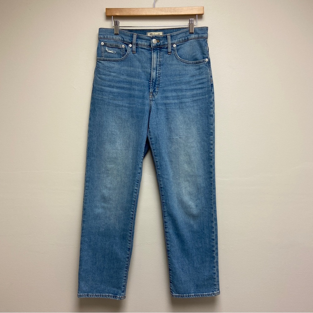Madewell The Perfect Vintage Straight Crop Jean in Montville Wash ND521 Size 28